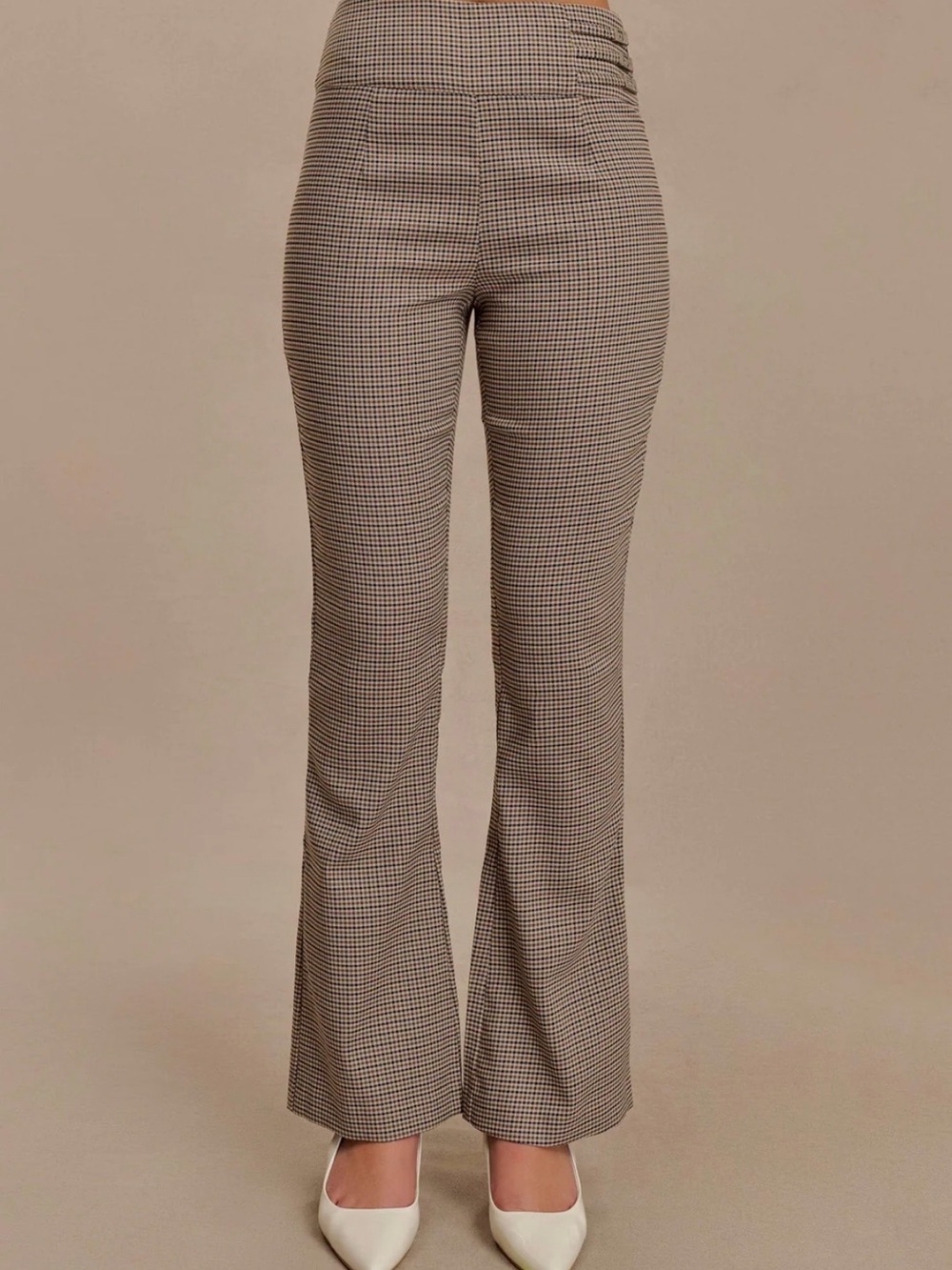 Meshki Sweeney Mid Rise buckle straight leg pant